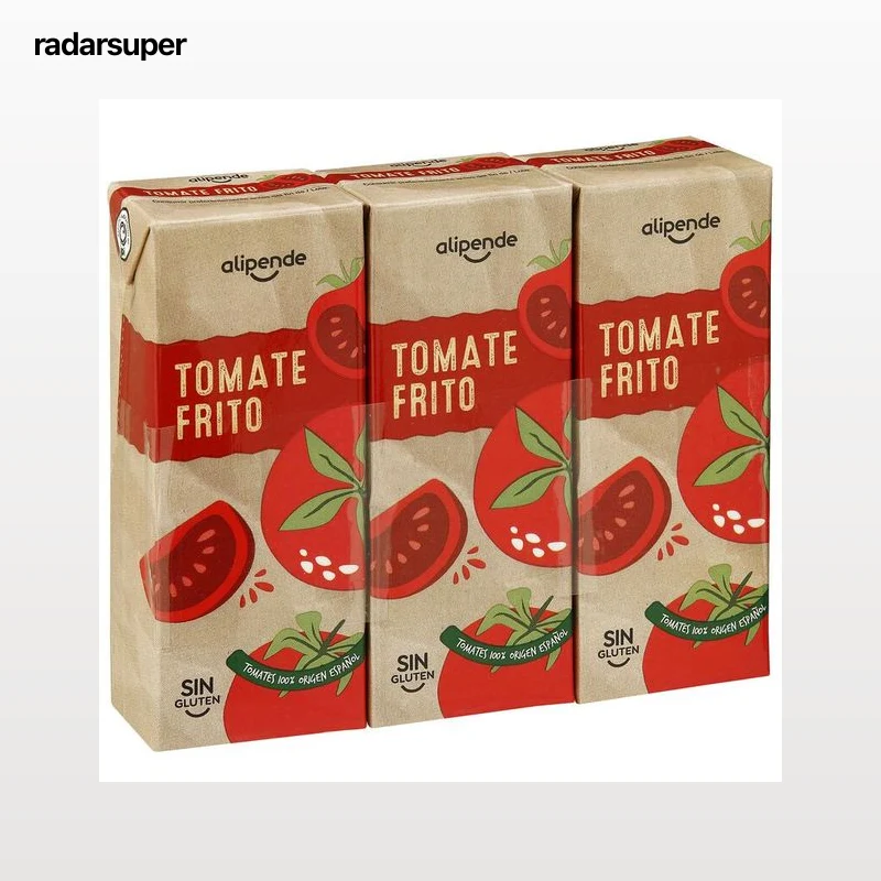 Tomate frito origen nacional sin gluten Alipende p3 210g