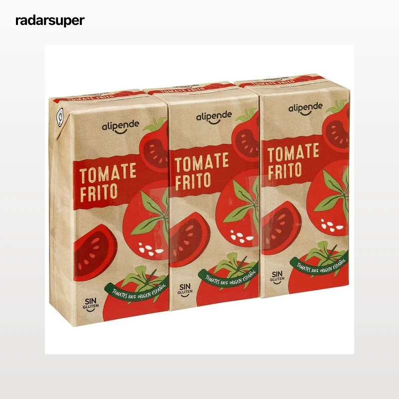 Tomate frito origen nacional sin gluten Alipende p3 400g