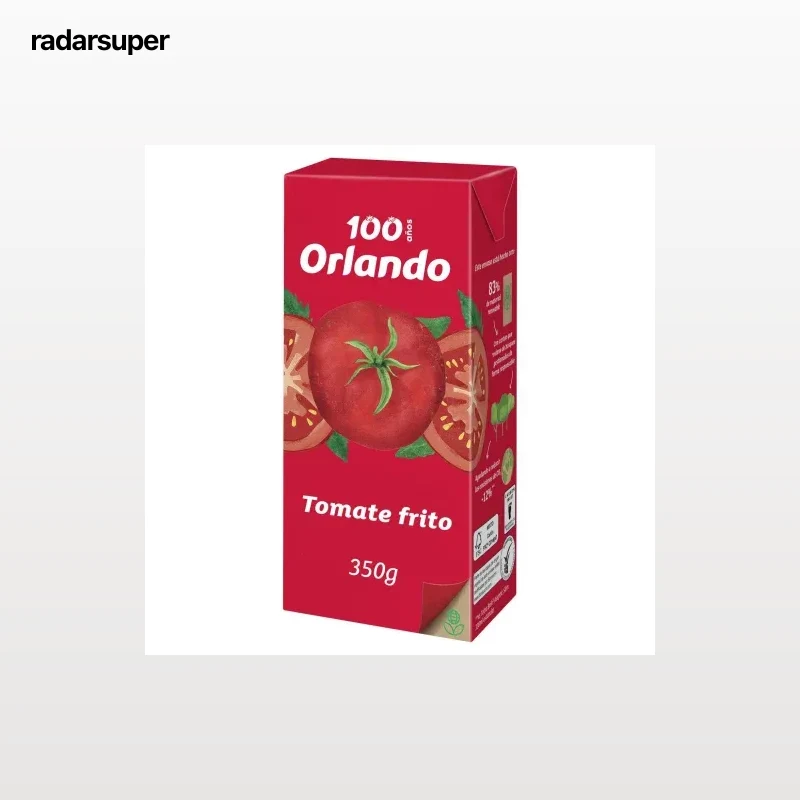 Tomate frito Orlando sin gluten brik 350 g.