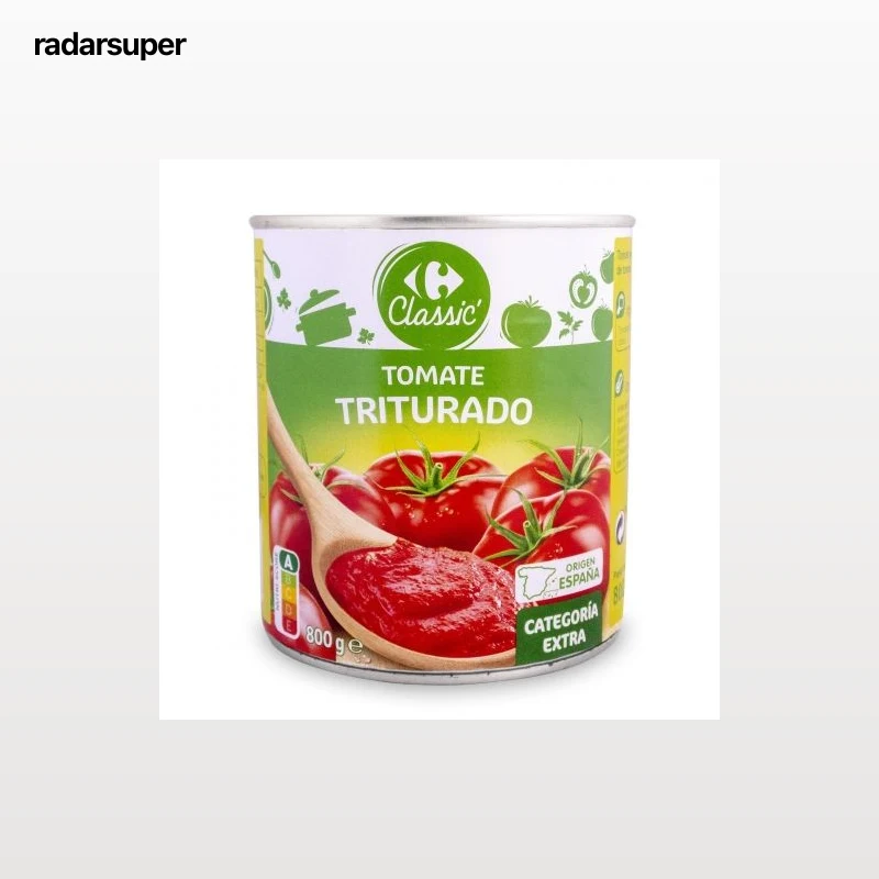 Tomate triturado Classic Carrefour 780 g.