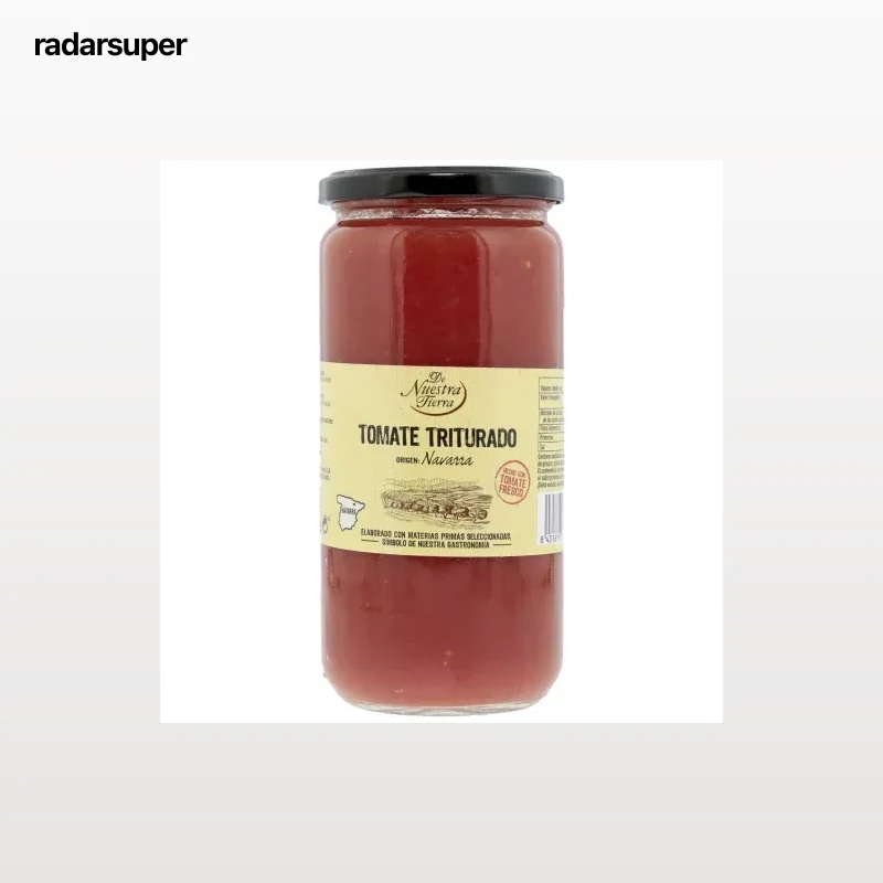 Tomate triturado frasco De Nuestra Tierra 660 g.