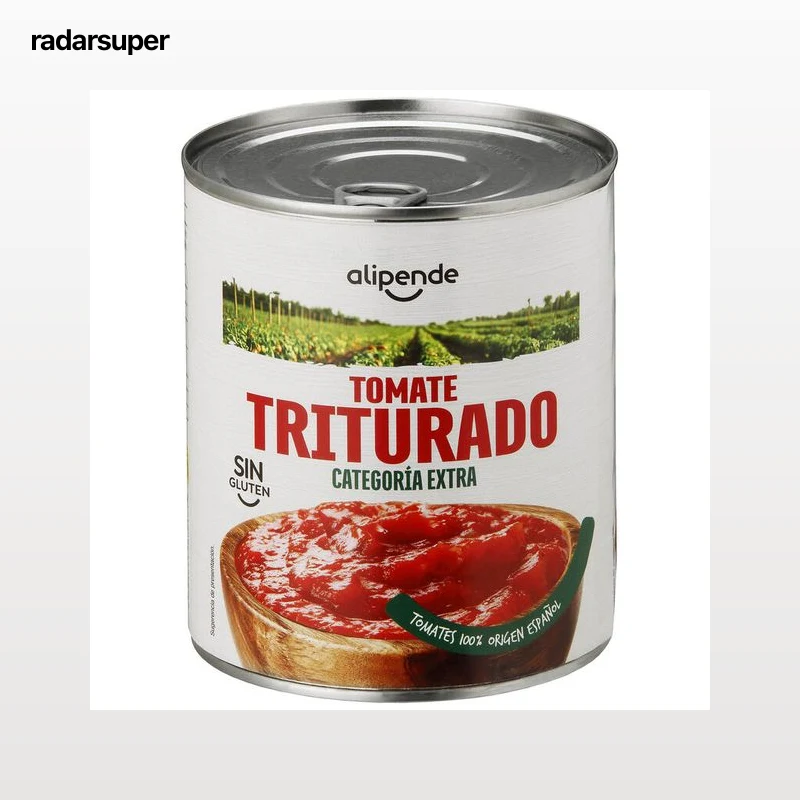 Tomate triturado sin gluten categoría extra Alipende 800 g