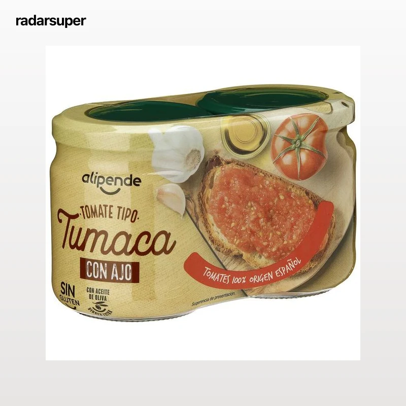 Tomate tumaca con ajo Alipende pack 2