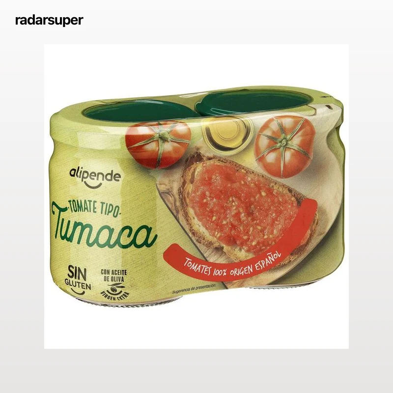 Tomate tumaca al natural Alipende pack 2