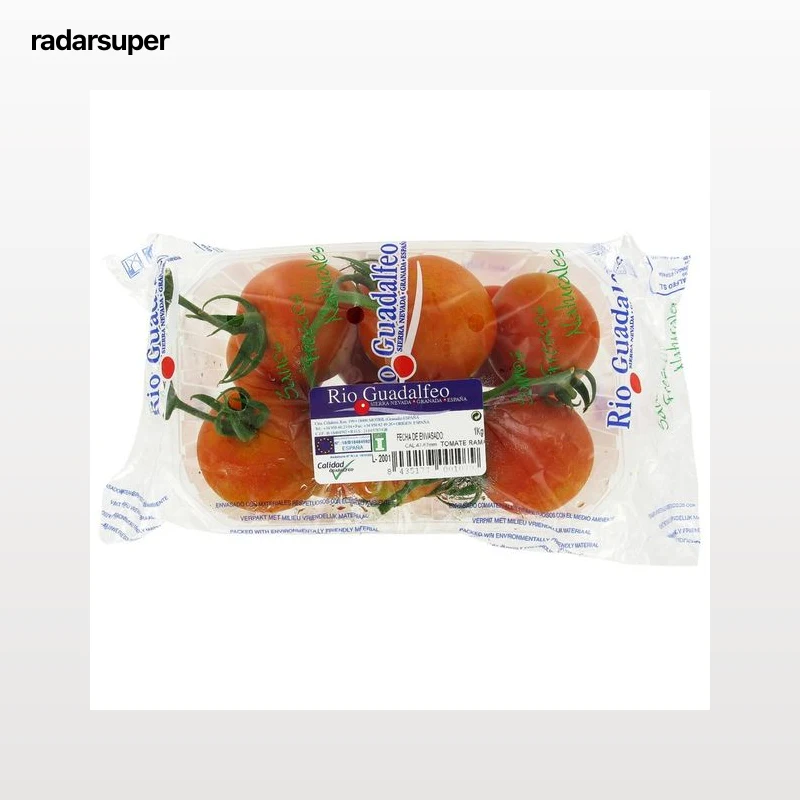Tomates en rama cesta de 1 kg.