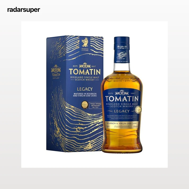 TOMATIN Legacy Whisky single malt escocés botella 70 cl.