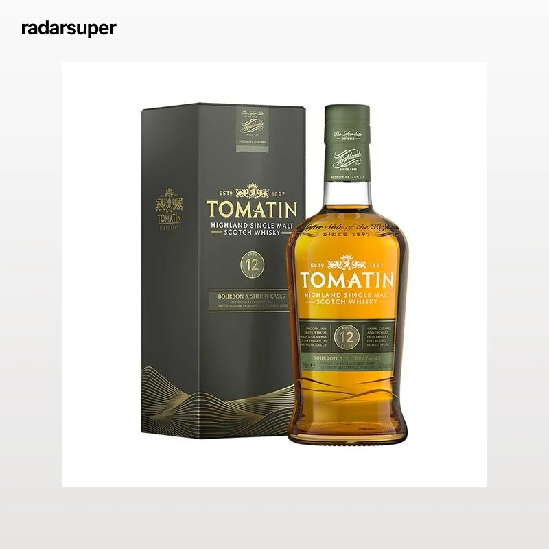 TOMATIN Whisky single malt escoces de 12 años botella 70 cl.