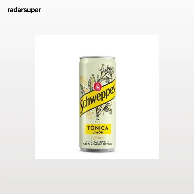 Tónica Schweppes limón lata 33 cl