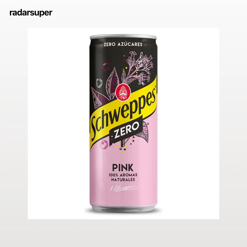 Tónica zero pink Schweppes 330 ml