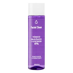 Tónico facial glicólico + 6 ácidos 4% Facial Clean renovador e hidratante
