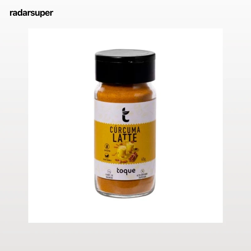 TOQUE Sazonador para bebidas cúrcuma latte 45gr