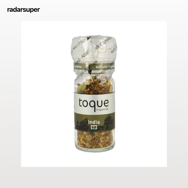 TOQUE Sazonador India ideal para sopas, verduras a la plancha o pollo al horno frasco de 40 g.