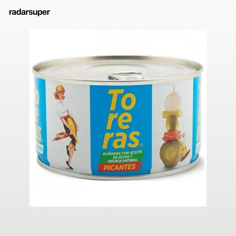Toreras picantes con anchoa en aceite de oliva KIMBO, lata 120 g