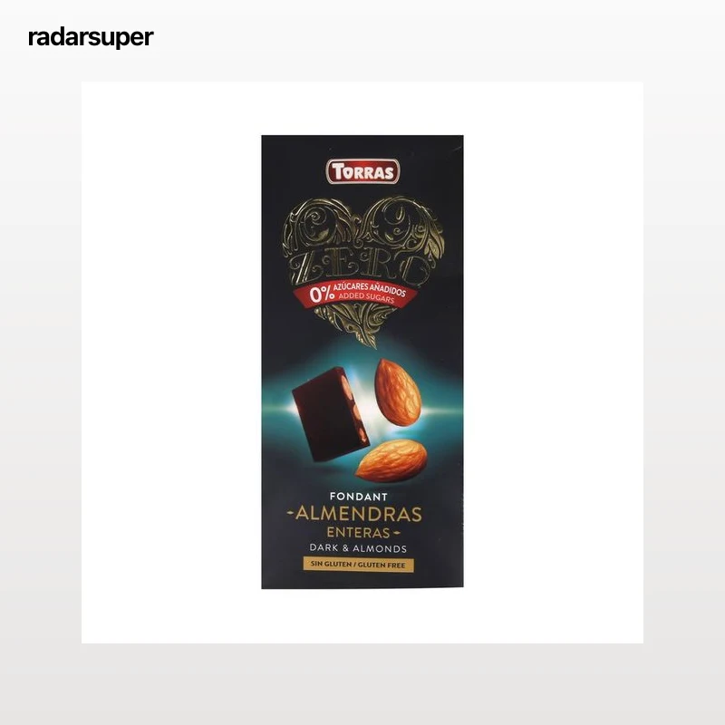 TORRAS Chocolate negro con almendras enteras 150 g.