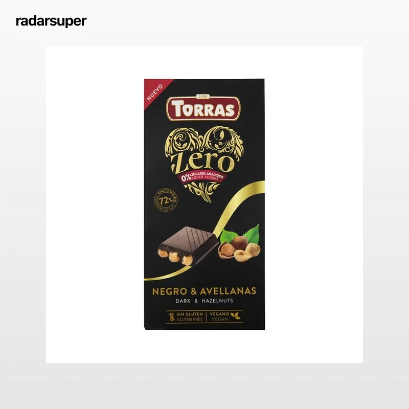 TORRAS Chocolate negro con avellanas 150 g.