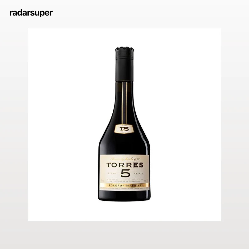 TORRES 5 Brandy solera imperial botella 70 cl.