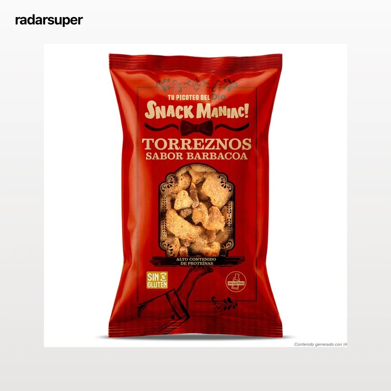 Torreznos sabor barbacoa Dia Snack Maniac 100 g