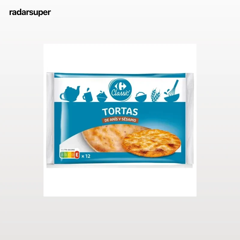 Torta de anís y sésamo Carrefour Classic 400 g.