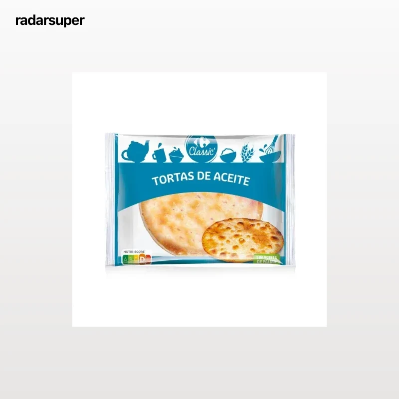 Tortas de aceite Carrefour pack de 6 unidades de 30 g.