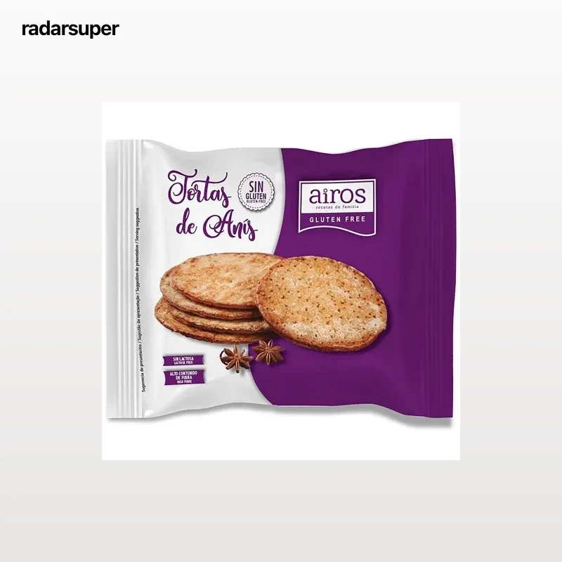 Tortas de anís Airos sin gluten sin lactosa 165 g.