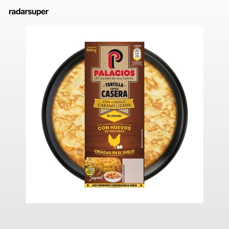 Tortilla de patata con cebolla caramelizada Palacios 600g