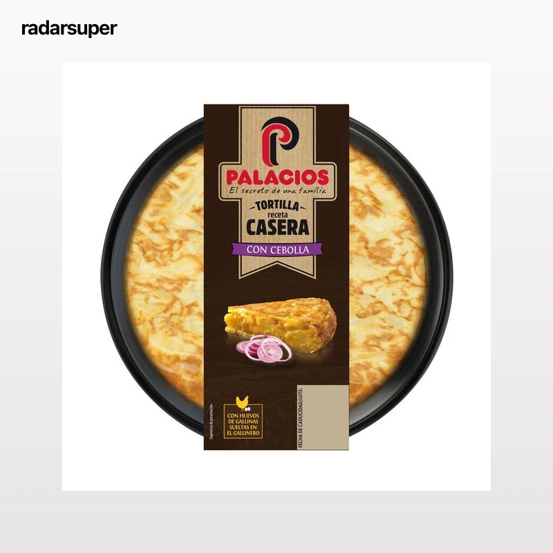 Tortilla de patata con cebolla sin gluten Palacios 650g