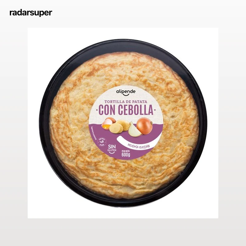 Tortilla de patata sin gluten Alipende 600g con cebolla