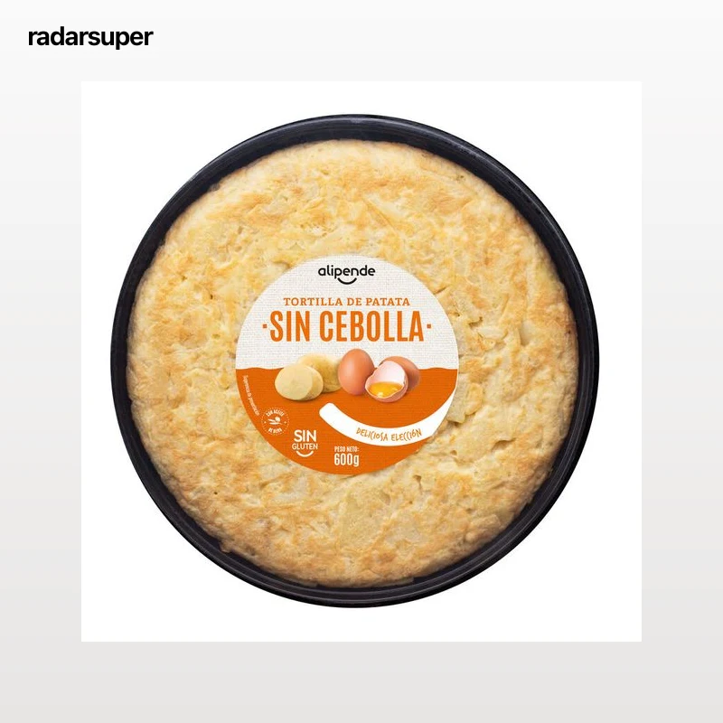 Tortilla de patata sin gluten Alipende 600g sin cebolla