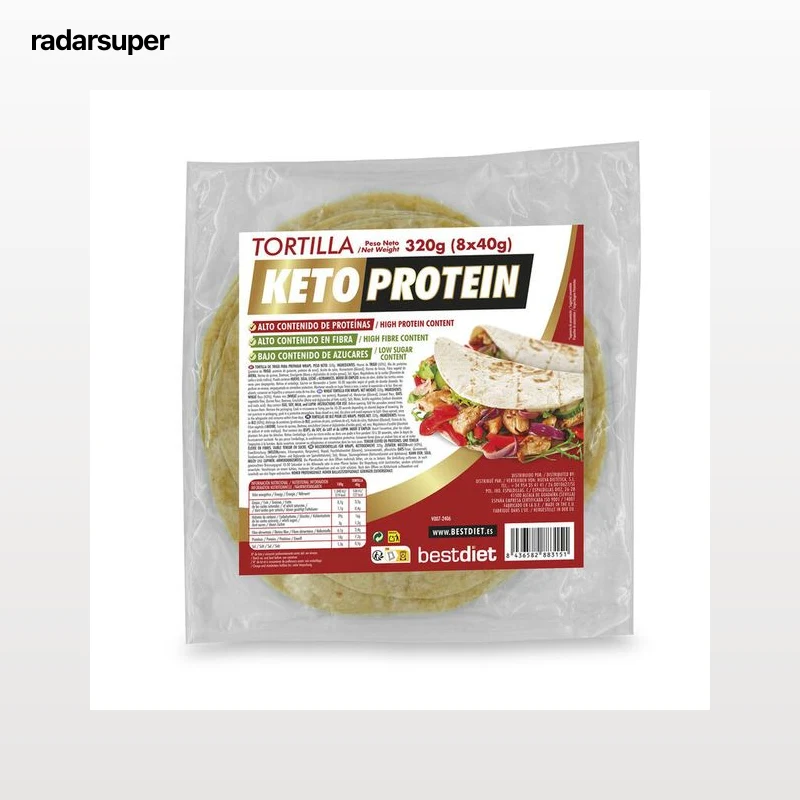 Tortilla de trigo 8 unidades Keto Protein Bestdiet 320g