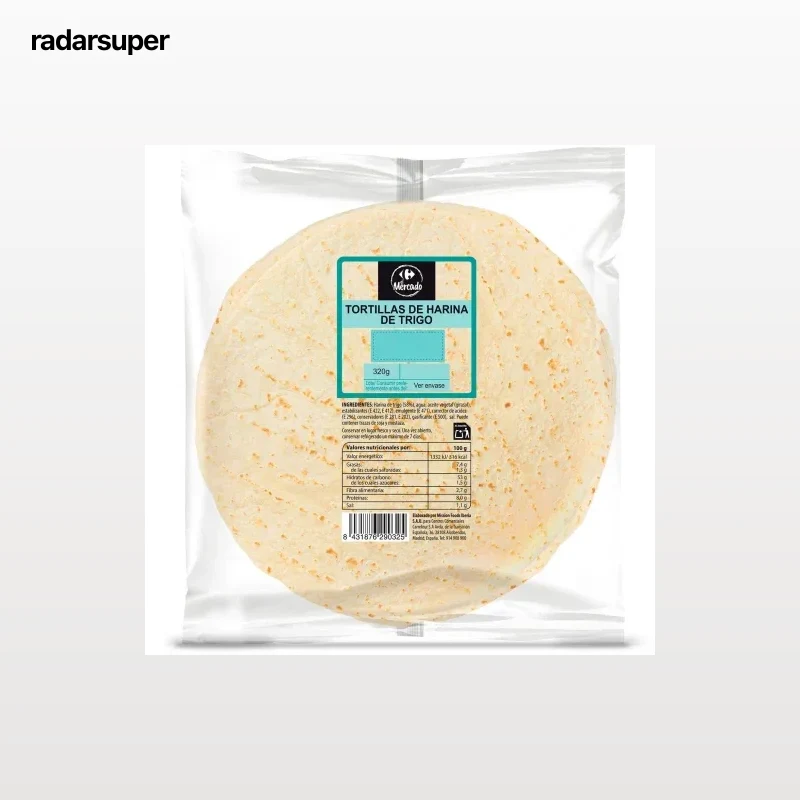 Tortillas de harina de trigo Carrefour 320 g