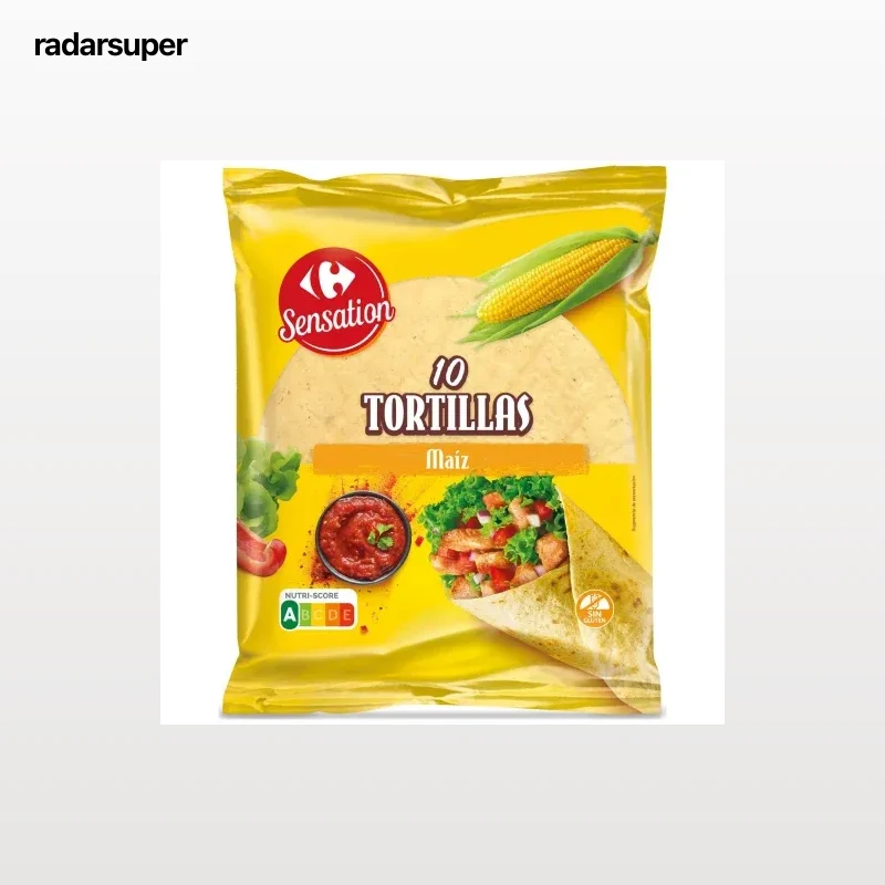 Tortillas de maíz Carrefour Sensation sin gluten 10 ud.