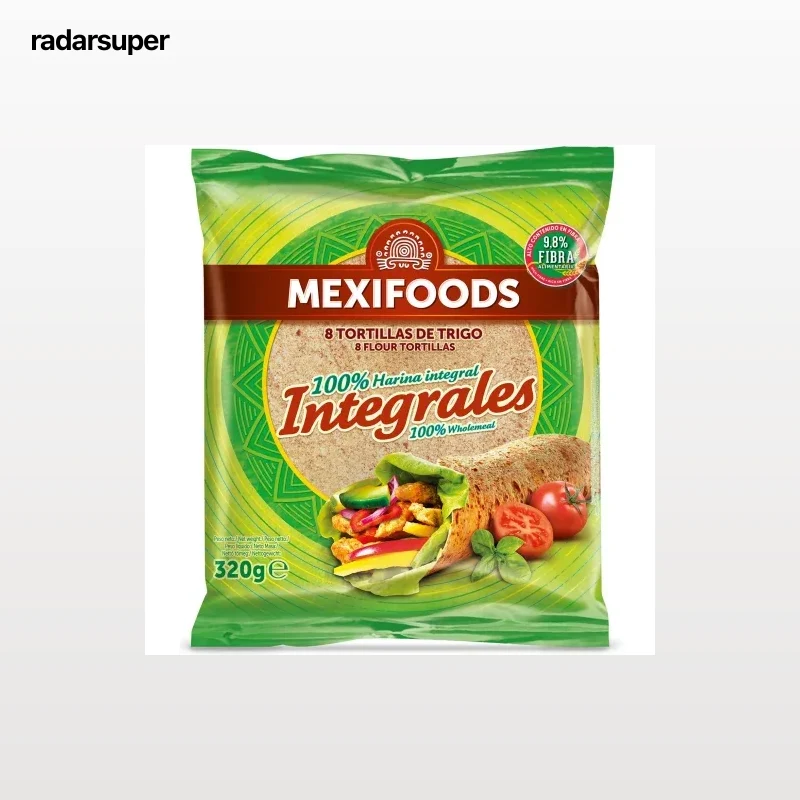 Tortillas de trigo integrales Mexifoods 8 ud.