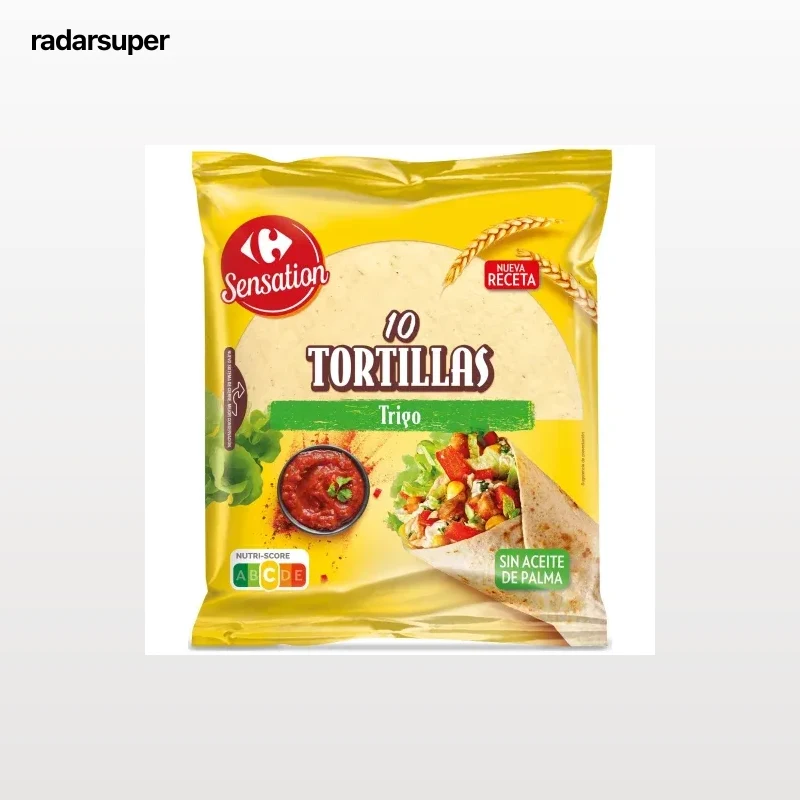 Tortillas de trigo Sensation Carrefour 10 ud.