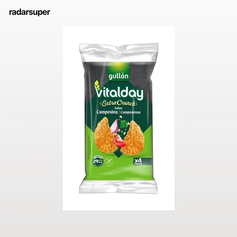 Tortita de cereales y patata extracrunch sabor campesina Vitalday 93g