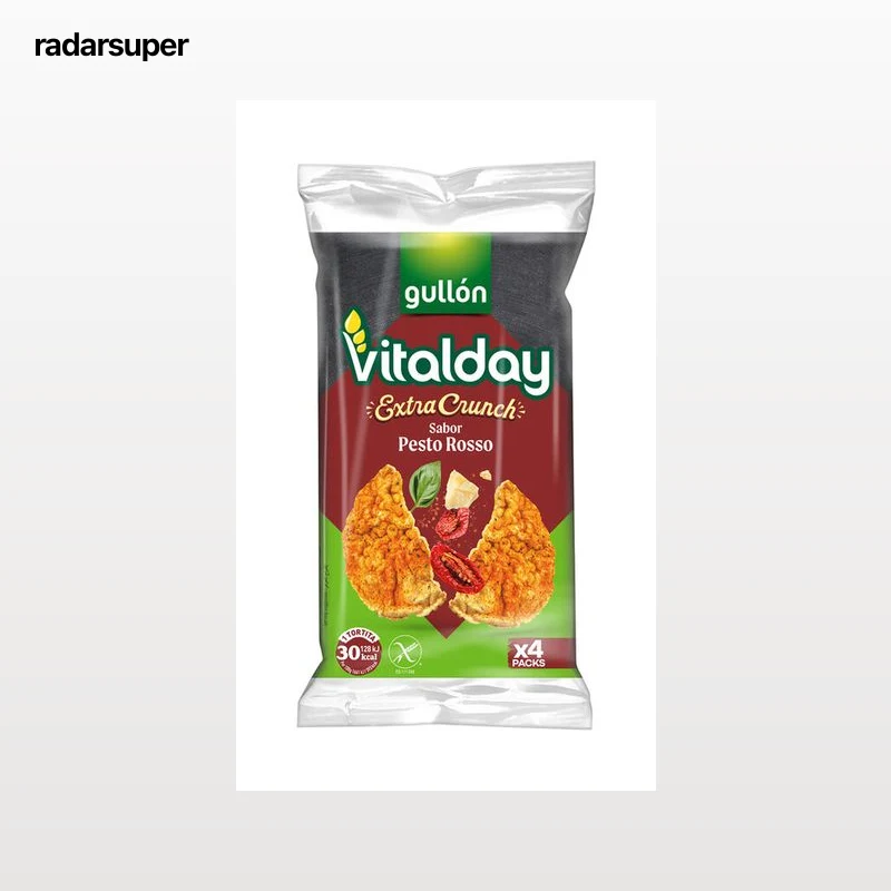 Tortita de cereales y patata extracrunch sabor pesto rosso Vitalday 93g
