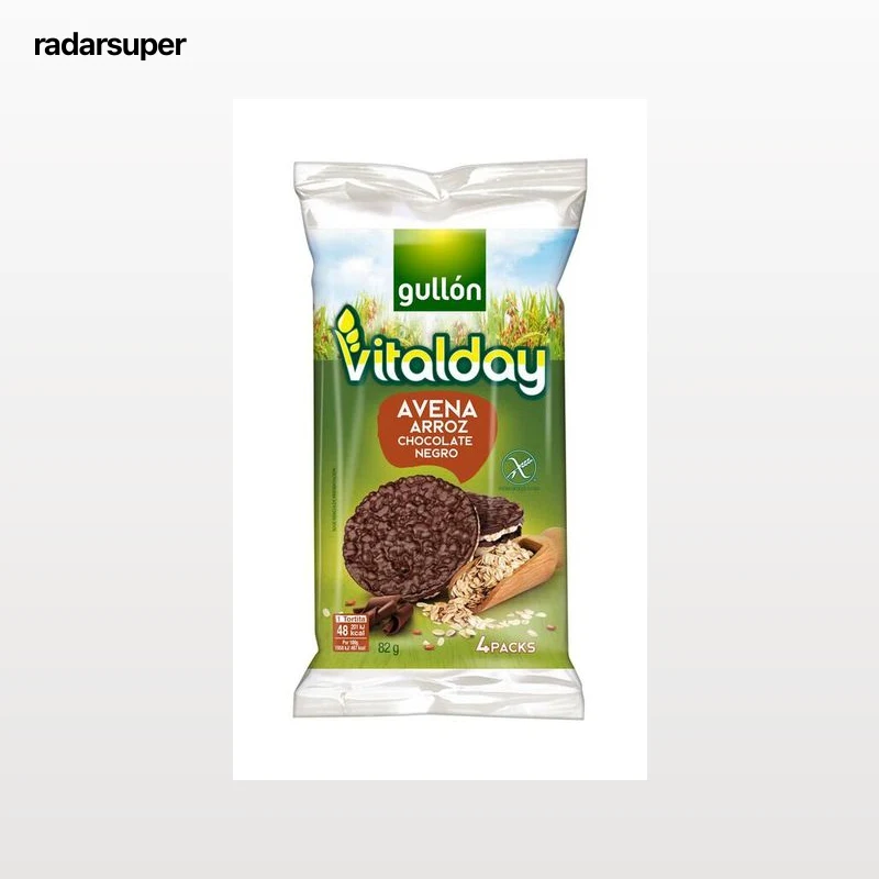 Tortitas de avena y arroz Vitalday 82g chocolate