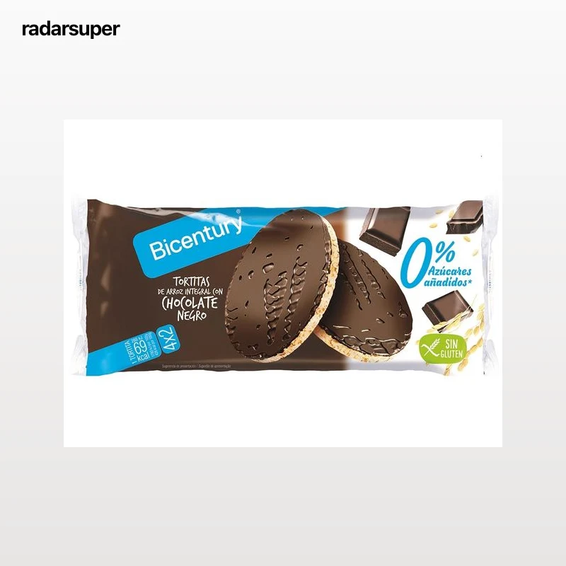 TORTITAS BICENTURY CHOCO SEM ACUCAR 130G