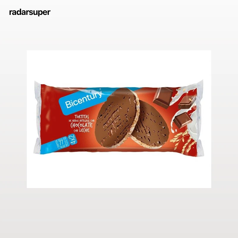 TORTITAS BICENTURY CHOCOLATE DE LEITE 130 G