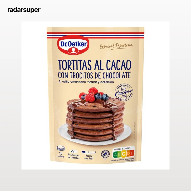 Tortitas al Cacao con trocitos de chocolate Dr Oetker 210g
