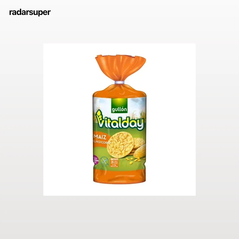 Tortitas de maíz Vitalday Gullón sin gluten 130 g.