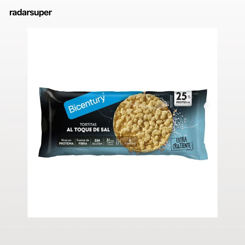 Tortitas de lenteja con toque de sal sin gluten Bicentury 70g