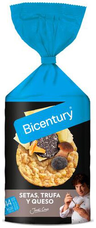Tortitas maíz setas trufa y queso Bicentury 124g