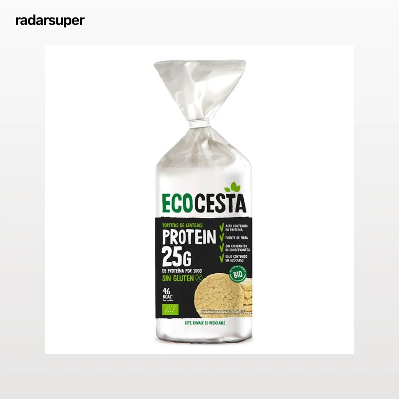 Tortitas de proteina lentejas bio Ecocesta 125g