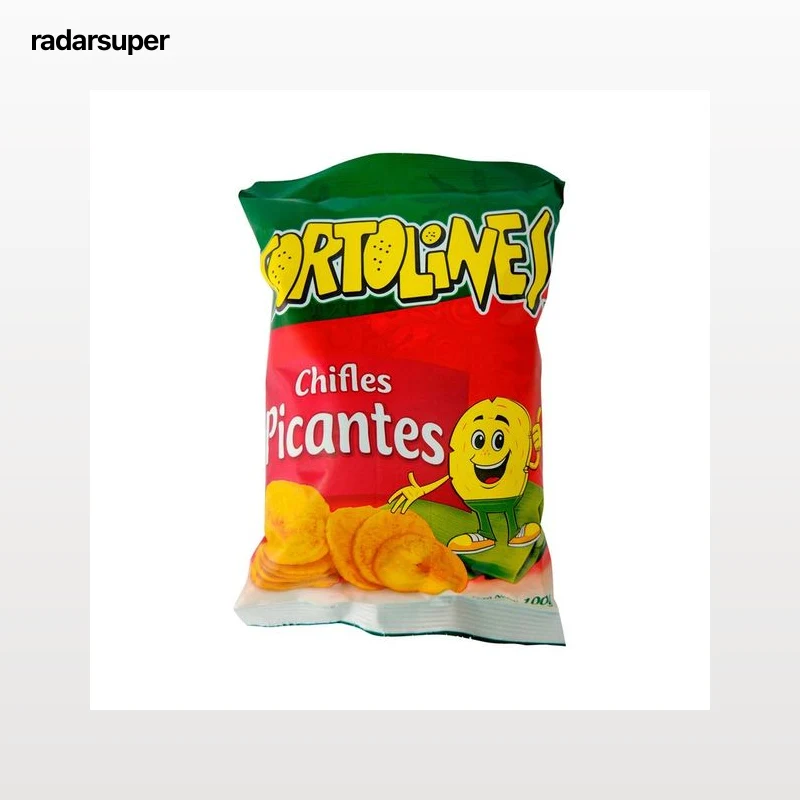 TORTOLINES Plátano frito picante bolsa de 100 g.