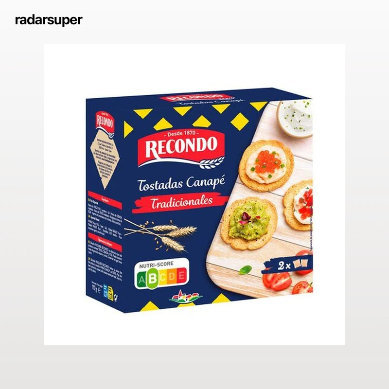 Tosta para canapé Recondo 110g redonda
