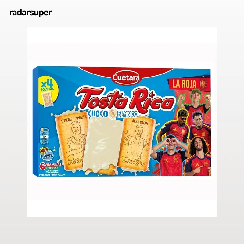 TOSTA RICA Galleta de chocolate blanco 146 g.