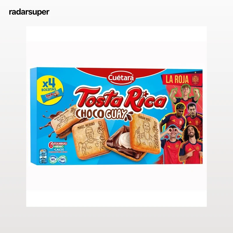 TOSTA RICA Galletas tostadas rellenas de crema de leche 168 g.
