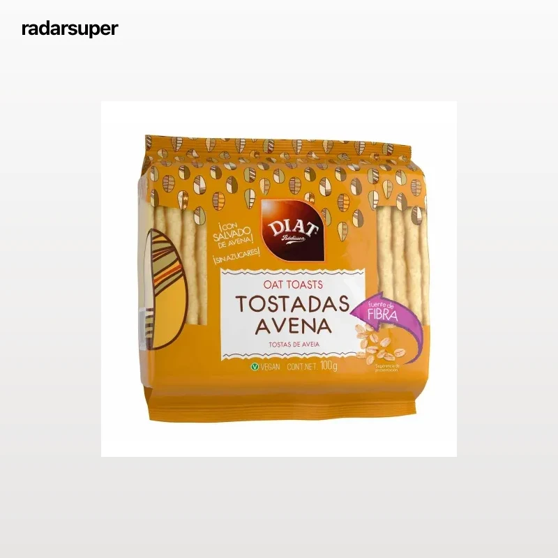 Tostadas de avena Diat Rádisson sin azúcar 100 g.