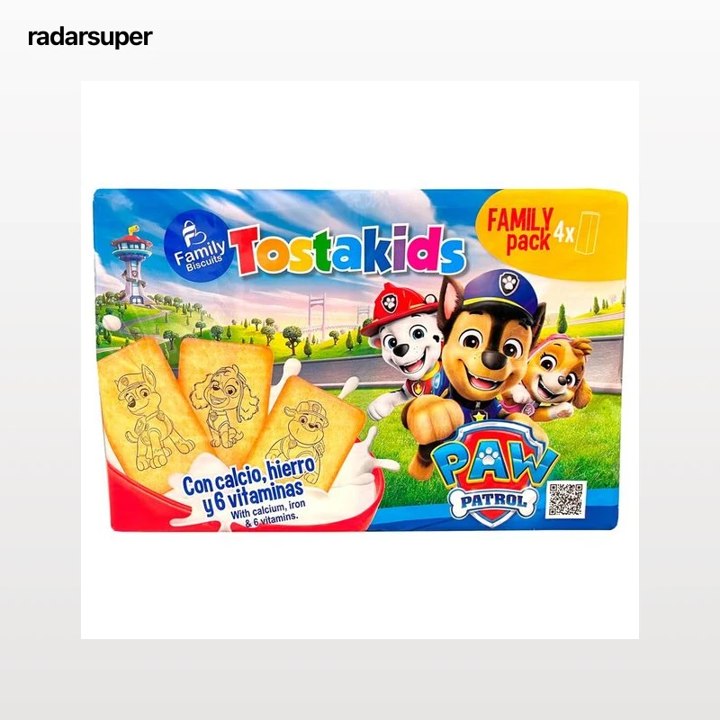TOSTAKIDS galletas Paw patrol 800g