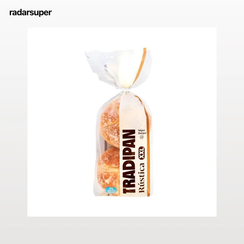 TRADIPAN Pan de hamburguesa rústico xxl 400 g.